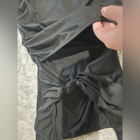 Black BodyCon Mini Dress Small No Brand Stretchy Versatile - Picture 7 of 13